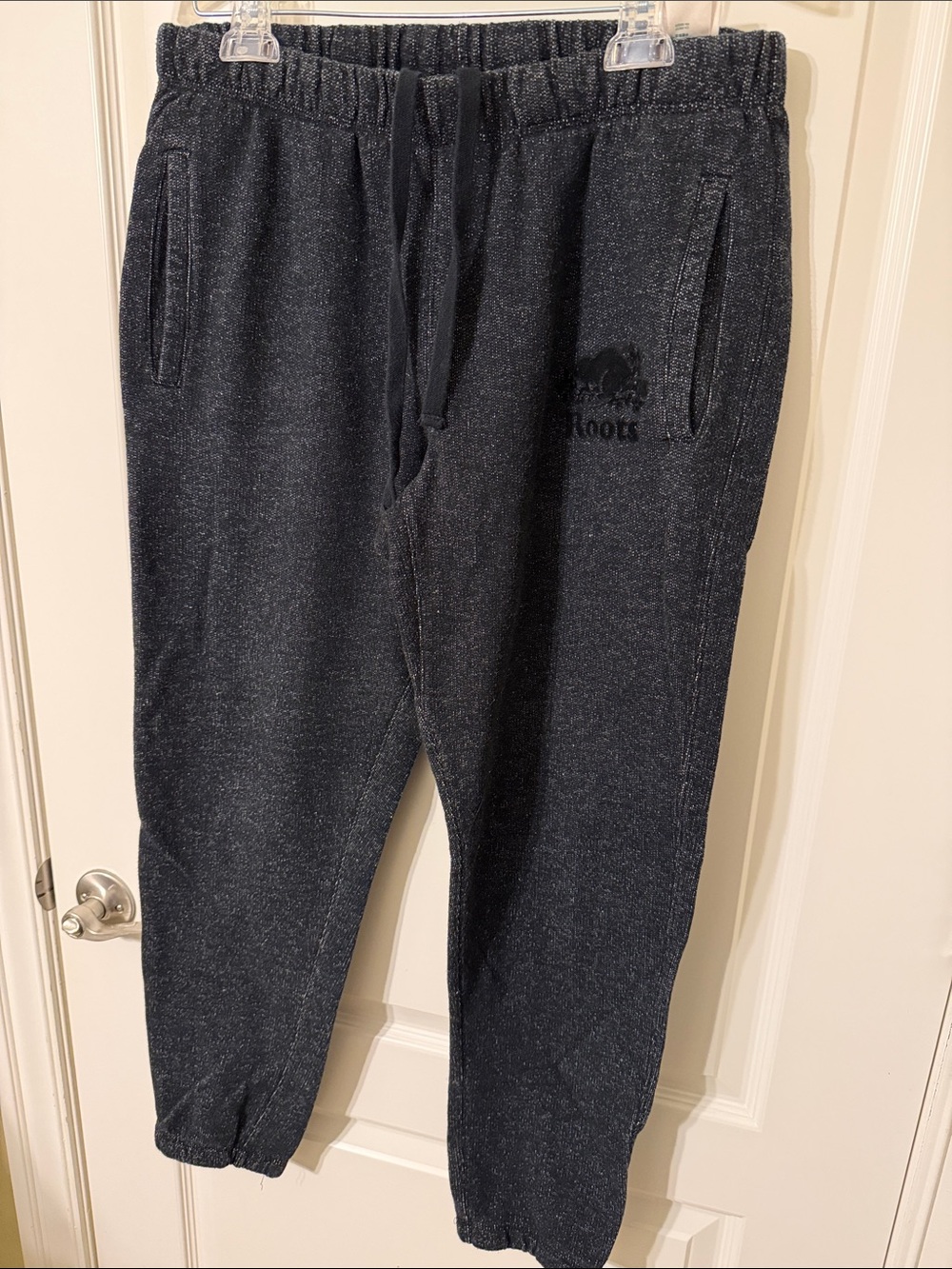 Roots Charcoal Heathered Drawstring Joggers